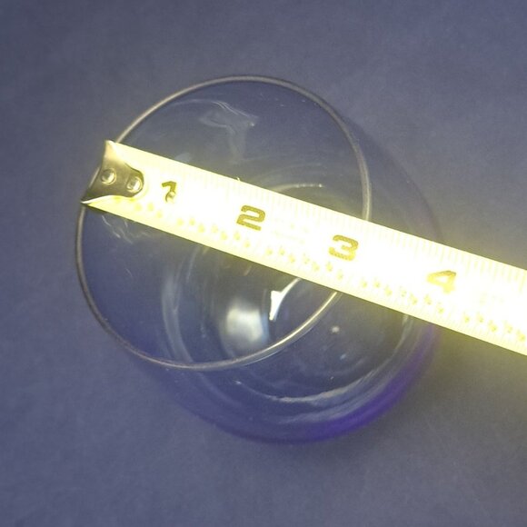 Libbey Blue Stemless Wine Glass Cup - Picture 8 of 8